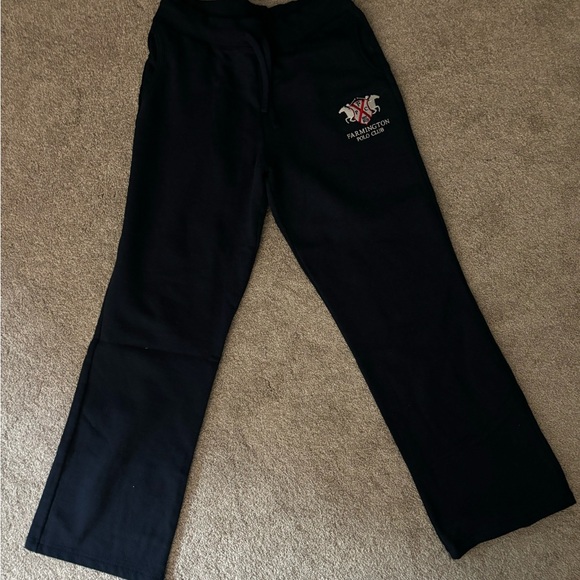 NWOT Custom Embroidered Farmington Polo Club Sweatpants. - Picture 2 of 3